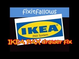IKEA PAX System drawer runner fix