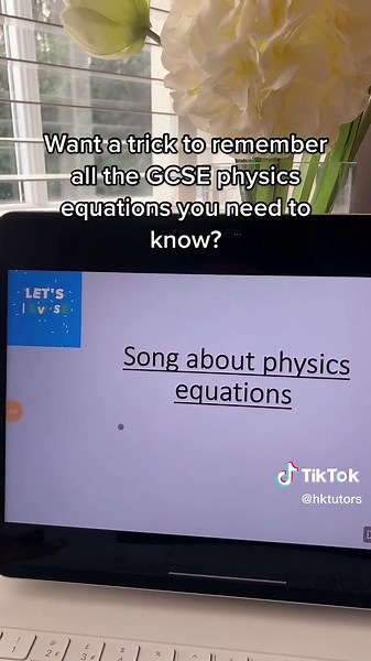 Physics equation song by Let's Revise Science on Youtube! #physics #gcsephysics #gcse #hktutors #physicshelp #physicsequations #equations #alevel #year11 #gcses2023