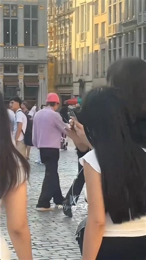 😱People were shocked to see J-Hope walking around Brussels without heavy security😭🔥