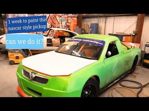 one week to paint nascar style pick up