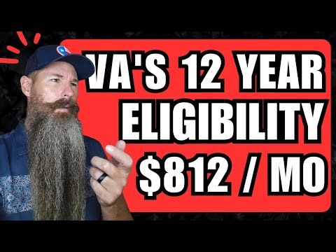 $812 extra per month 12 year Eligibility Period, use it before you lose it! VA Veterans Readiness