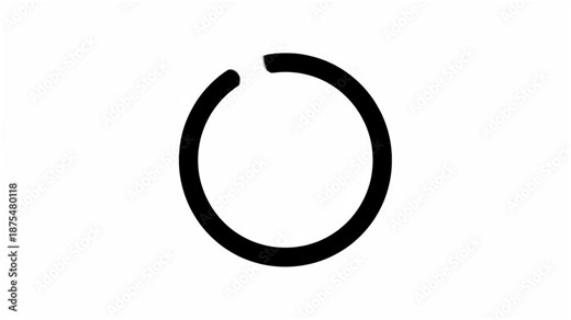 Dynamic circular loading animation transitioning from dark to light themes