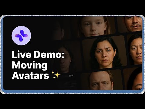Live Demo: Moving Avatars ✨