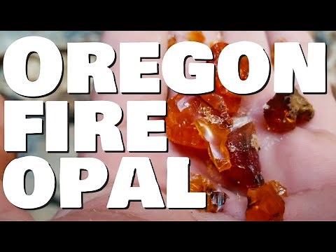 Oregon Rocks! Rockhounding Oregon: Mining Oregon Fire Opal