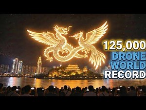 What a 125,000 DRONE World Record Over Chongqing Looks Like! (Insane Simulation)