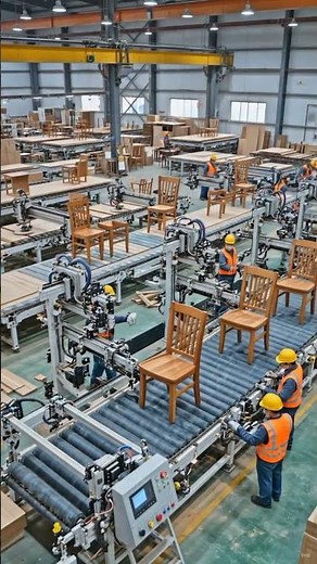 How Wooden Chairs Are Made Modern Wood Chair Fact#HowItsMade #WoodChair #ChairFactory #Woodworking