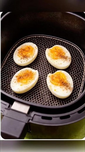 Perfect Boiled Eggs in Air Fryer | No Mess Method #AirFryer #BoiledEggs #EggHack