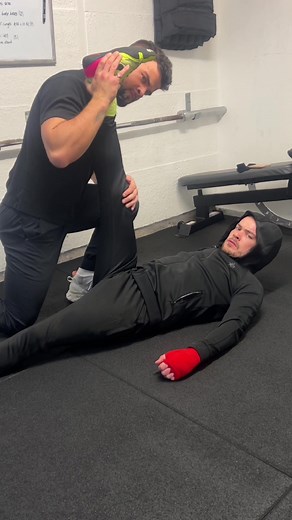 No one dare mess with us once we start stretching the hammies 😤😮‍💨 #boxing #viral #mma #boxersoftiktok #fypシ #boxtok #amateurboxing #boxingtraining #trending #fyp #boxingtips #boxeo #combatsports #comedy