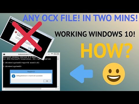 How to register any ocx file. WORKING windows 10