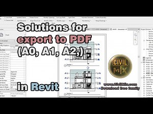 Solutions for export to PDF (A0, A1, A2,) in Revit
