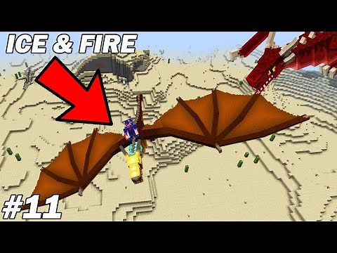 Je peux enfin voler sur mon Dragon sur Minecraft ! ICE&FIRE Minecraft ep11
