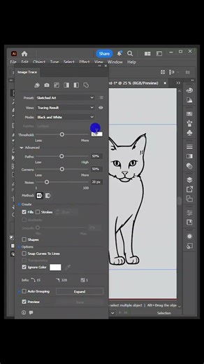 🔥Trace Any Drawing in Adobe Illustrator | Step-by-Step Easy Tutorial