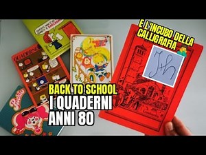 📓😨 80s school - Notebooks and calligraphy (with the nightmare of capital letters!) 📓😨