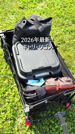 コンパクトなのに開くと大容量になる2026年最新のキャリーワゴン買ってみた！#便利グッズ #アウトドアワゴン #キャンプギア #キャリーワゴン #便利アイテム