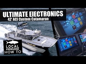 SIMRAD Electronics Suite Walkthrough aboard 42' ACI Custom Catamaran