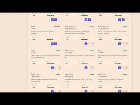 Addon manager