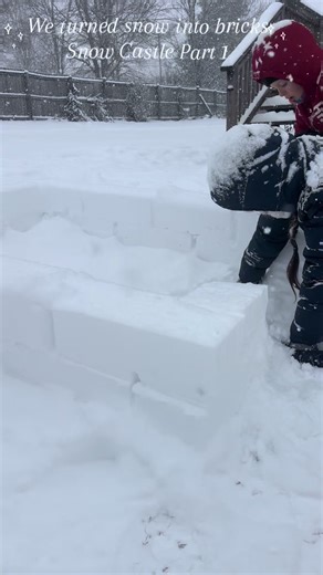 Cómo construir un castillo de nieve con niños - Parte 1