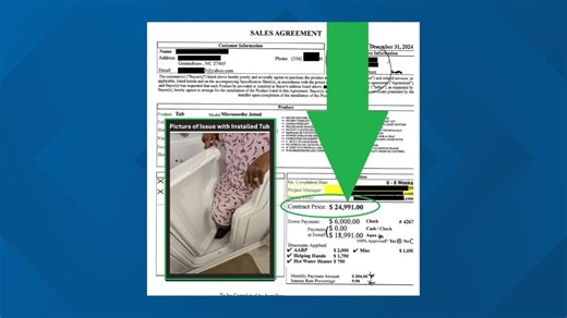 A Greensboro couple buys a $25,000 walk-in tub, but it's unusable! How we got their money back.
