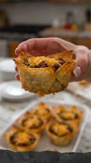 Beef Taco Cups 🌮🧀