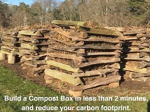 Build a Compost Box in less than 2 minutes and reduce your carbon footprint.