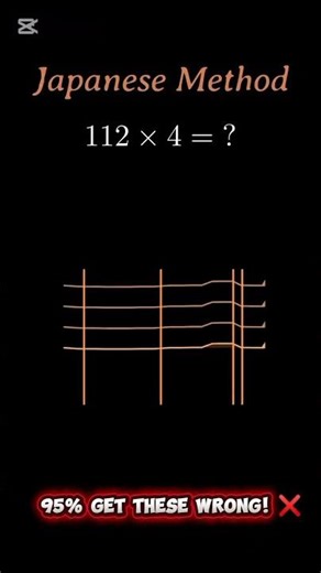 Multiply Like a Genius: The Japanese Line Method! 🎨🔢