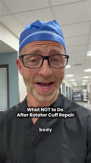 What NOT to Do After Rotator Cuff Repair