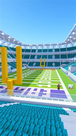 Charliecustard Builds on Instagram: "👷 Build it! Link in bio (Super Survival Bowl Base) You can re-build this creation in your own world with the online 3D Guide or download the schematic or import the world on Java or Bedrock edition! #minecraft #charliecustardbuilds"