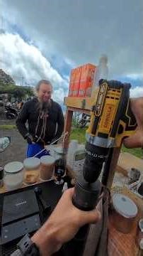 Irish Foreigner Shocked to See Coffee Grinder Using a Drill! ☕️