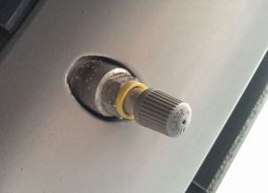 Tire Pressure Sensors on an Aston Martin DB9