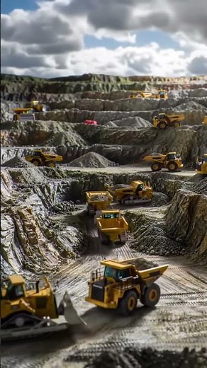 RC Mining Magic! 🤩 Daily Operations at the Miniature Quarry with Heavy Equipment!
