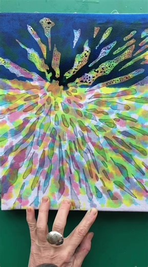 Abstract Batik ASMR Spray Paint Tutorial