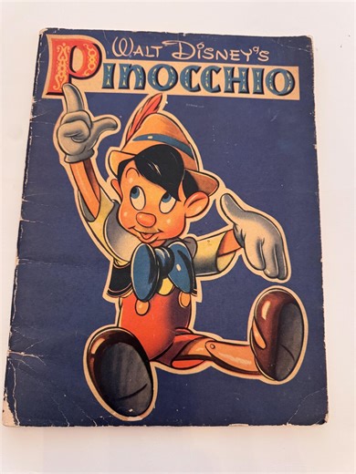 Vintage Walt Disney’s Pinocchio Book | Classic Disney Children’s Storybook | Mid Century Illustrated Disney Book | Collectible - Etsy