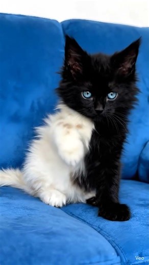 Two faces, one adorable soul. This stunning kitten is a true #cat #kitten #kitty #catlover #chimera