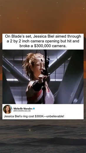 Jessica Biel Breaks $300K Camera on Blade Set