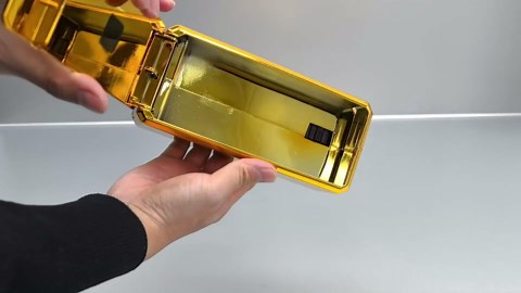 Gold Money Gun Shooter—Super Cash Cannon Bills Gun Make It Rain Toy Gun,Handheld Spary Cash Gun for Game Movies Party Supplies