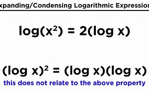 Logarithms Part 3 - Properties of Logs, Expanding Logarithmic Expressions-MSTSBW