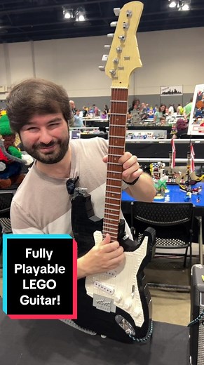 Fully Functional LEGO Guitar 🤯