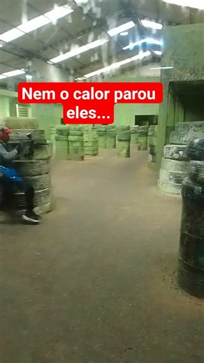 Nem o calor parou eles👏👏👏