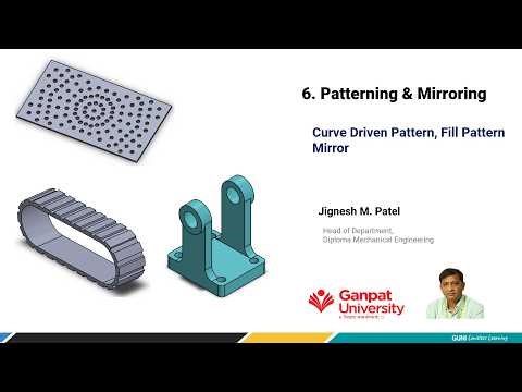 6 | Patterning & Mirroring | Curve Driven Pattern | Fill Pattern | Mirror