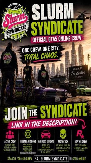 Join Slurm Syndicate Today! #gta #gtaonline #gaming
