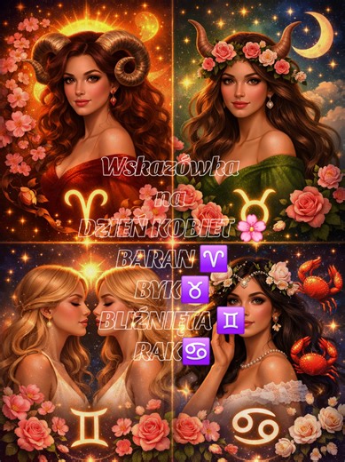 ♈ BARAN - Twoja iskra prowadzi dziś innych Dziś, w Dniu Kobiet, energia Barana świeci wyjątkowo mocno. To dzień odwagi, decyzji i przypomnienia sobie, kim naprawdę jesteś. Jeśli ostatnio czułaś się przytłoczona obowiązkami lub cudzymi oczekiwaniami - dziś kosmos daje Ci znak: wróć do siebie. Twoja astrologiczna wskazówka na 8 marca: postaw siebie na pierwszym miejscu bez poczucia winy. To nie egoizm - to początek nowej siły. Możesz dziś poczuć impuls do zmiany: nowy pomysł, rozmowa, decyzja któr