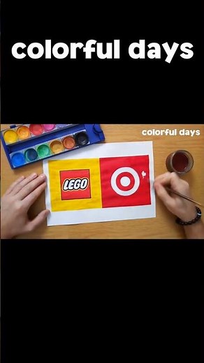 LEGO TARGET logo painting