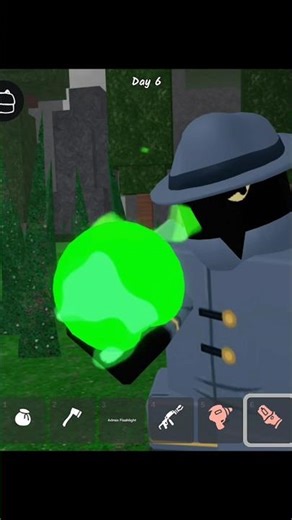I Found an ALIEN GUN 😱 Survived Hungry Deer Attack #roblox #shorts
