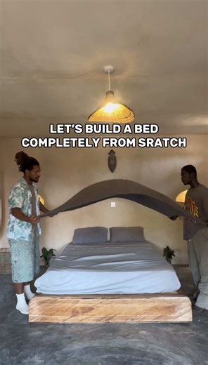Creating a Beautiful Bamboo Bed in Ghana