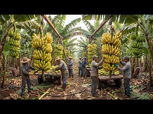 The Process Of Growing And Harvesting Bananas At The World's Largest Banana Farm