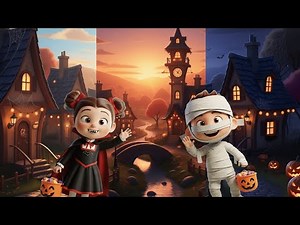 Good Morning Song for Kids | Learn Morning, Afternoon & Evening Greetings in English | Halloween 🎃