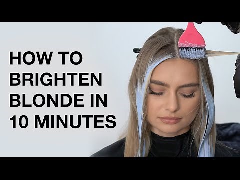 How to Brighten Blonde in 10 Minutes | High Impact Balayage Hair Technique | Kenra Color