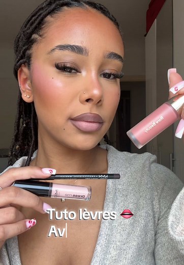 Tuto Lèvres: Crayon NYX et Blush Rare Beauty