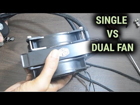 Single fan vs Dual fan AIO radiator | cooler master ml120l