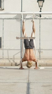 Ever tried using ring straps to assist your handstand push-up? It’s a great alternative if you don’t have a wall with enough space available - typical at home, or in the gym 💪 #calisthenics #handstand #pushups #bodyweighttraining | Berg Movement